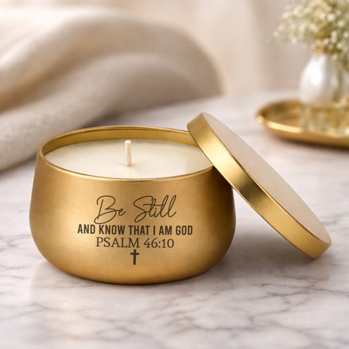 BE STILL AND KNOW CANDLE
